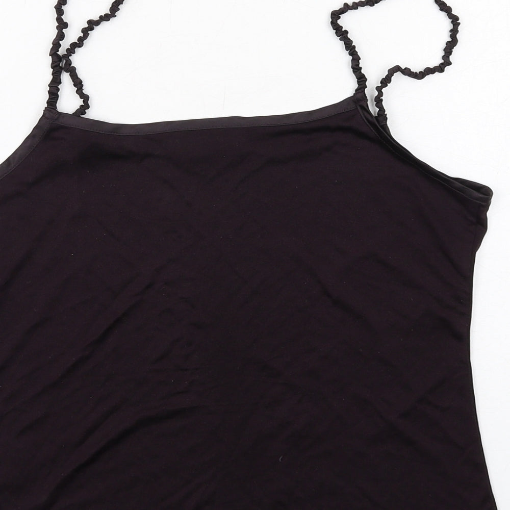 Fenn Wright Manson Womens Purple Silk Camisole Tank Size 12 Square Neck