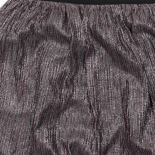 Marks and Spencer Girls Multicoloured Polyester Mini Skirt Size 11-12 Years Regular Pull On