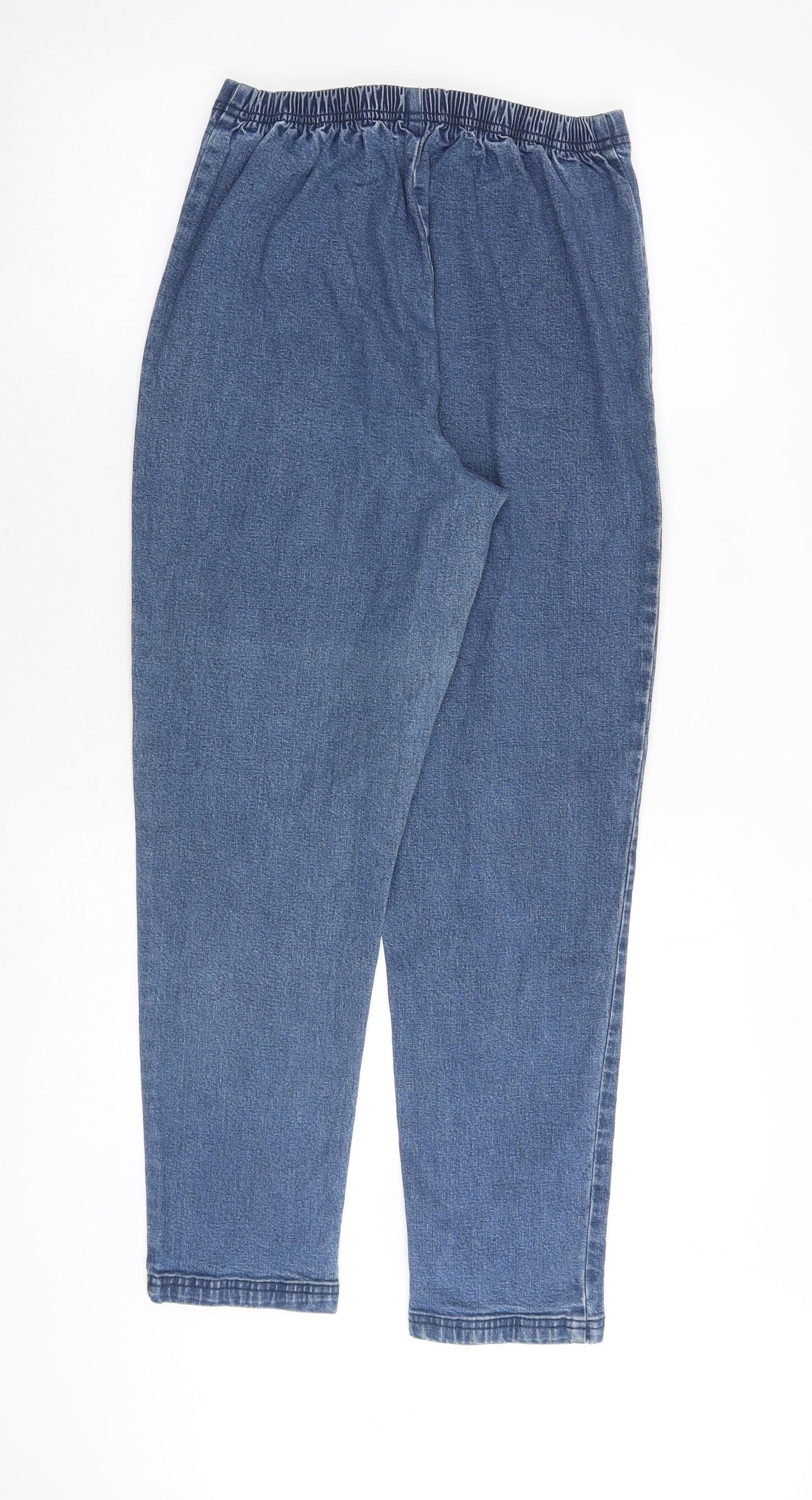 BHS Womens Blue Cotton Jegging Jeans Size 14 L27 in Regular
