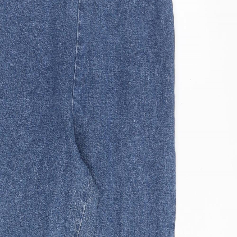 BHS Womens Blue Cotton Jegging Jeans Size 14 L27 in Regular
