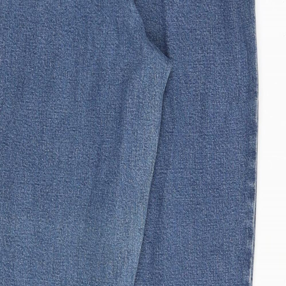 BHS Womens Blue Cotton Jegging Jeans Size 14 L27 in Regular