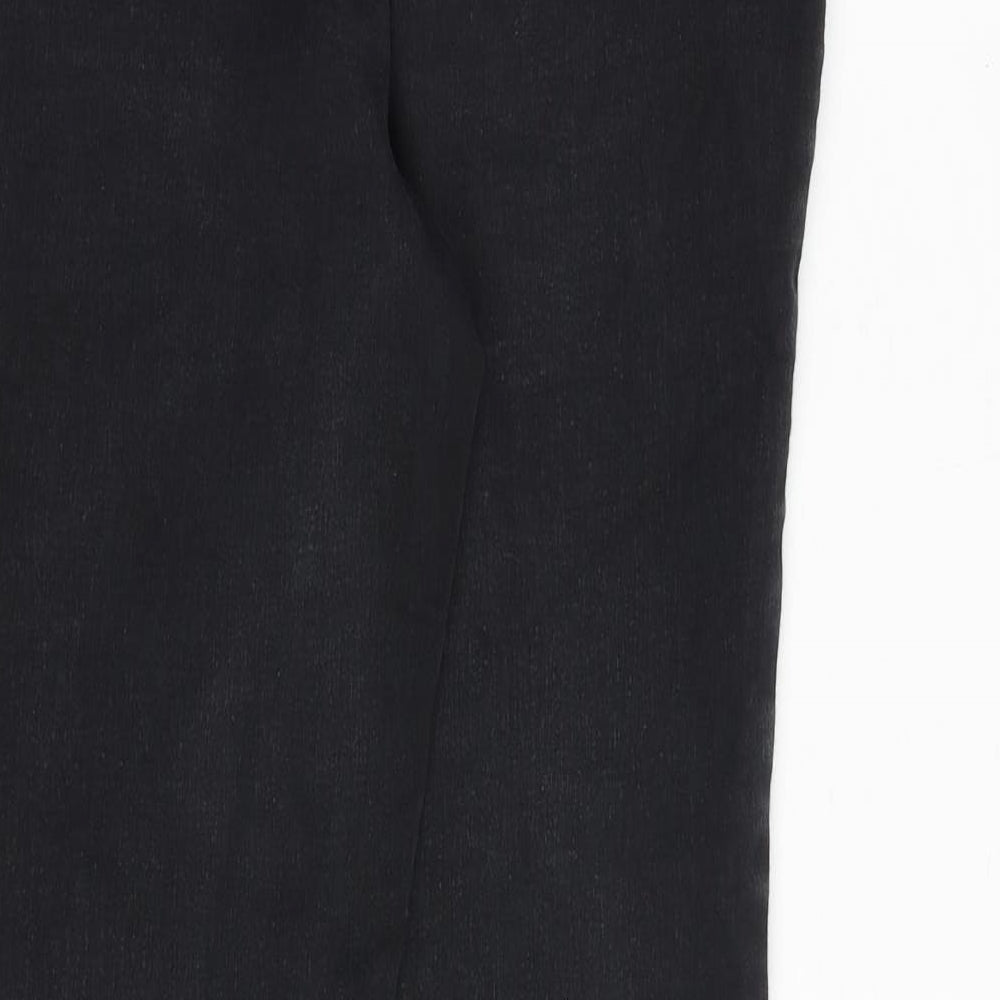 Nutmeg Womens Black Cotton Skinny Jeans Size 14 L30 in Regular Zip
