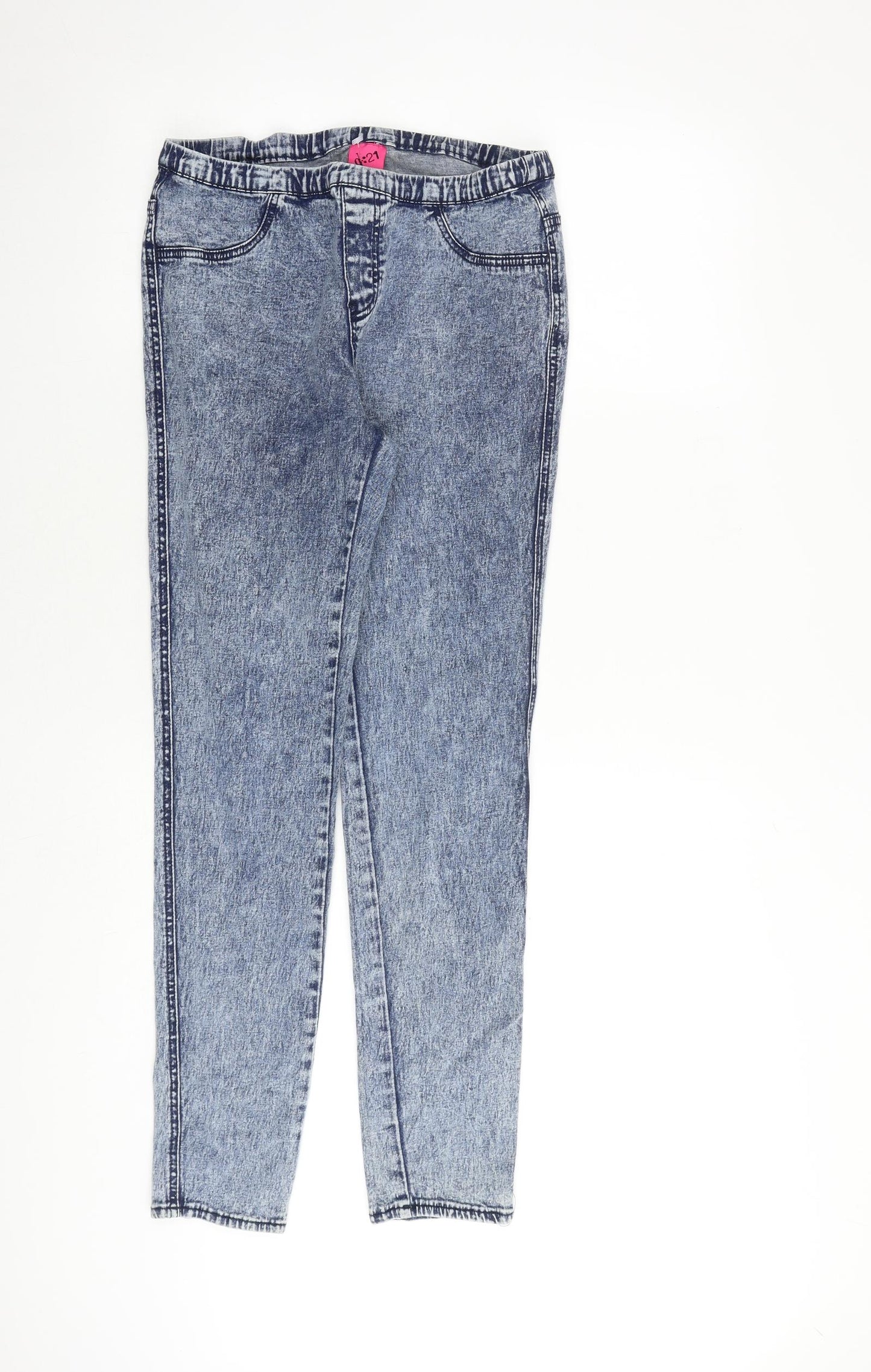 George Womens Blue Cotton Jegging Jeans Size 14 L30 in Regular