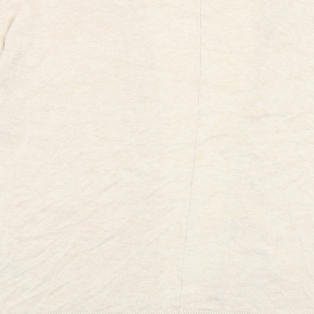 Marks and Spencer Womens Beige V-Neck Viscose Cardigan Jumper Size S
