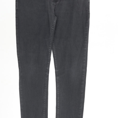 Denim & Co. Mens Grey Cotton Skinny Jeans Size 32 in L32 in Slim Zip