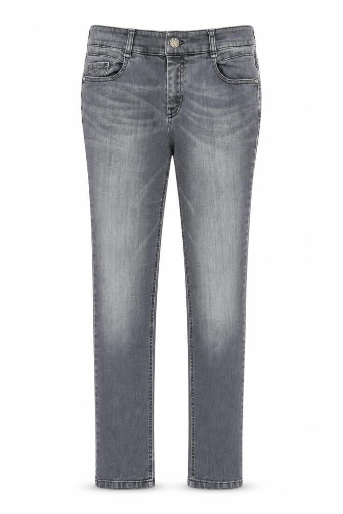 Atelier Gardeur Womens Grey Cotton Skinny Jeans Size 8 L31 in Slim Zip