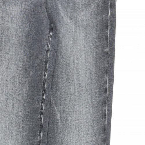 Atelier Gardeur Womens Grey Cotton Skinny Jeans Size 8 L31 in Slim Zip