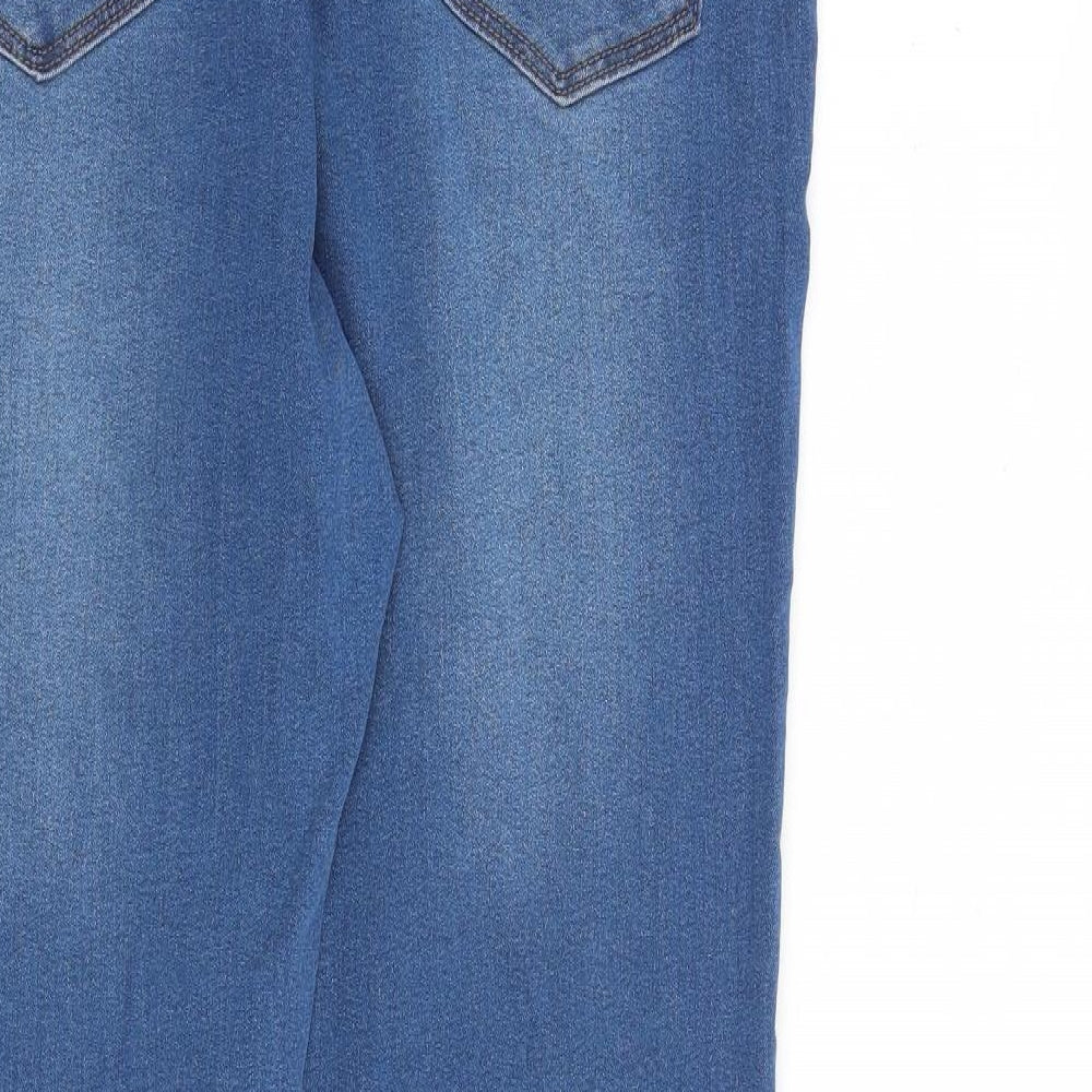 PEP&CO Womens Blue Cotton Jegging Jeans Size 14 L29 in Regular