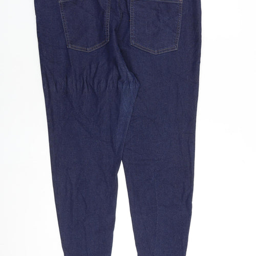 Marks and Spencer Womens Blue Cotton Jegging Jeans Size 18 L26 in Regular