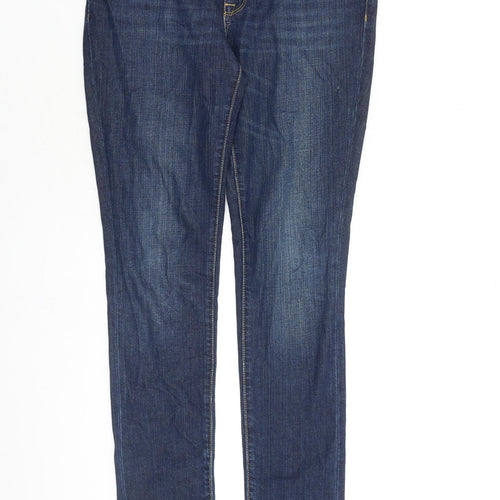 Gap Womens Blue Cotton Skinny Jeans Size 28 in L30 in Regular Zip