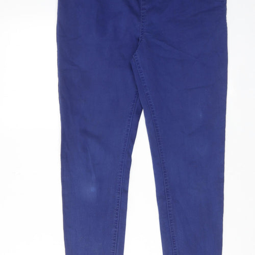 Marks and Spencer Womens Blue Cotton Jegging Jeans Size 12 L26 in Regular