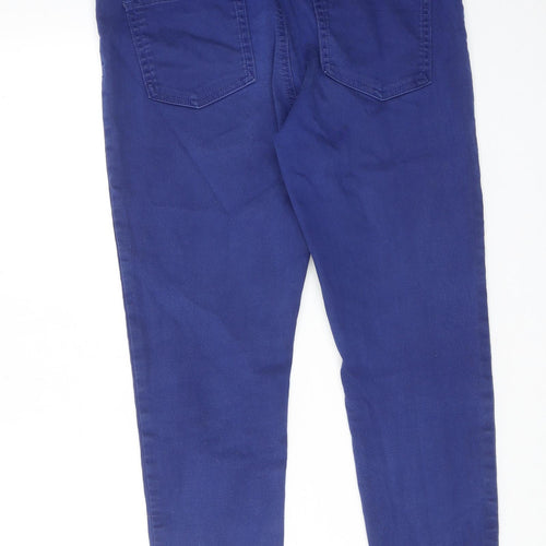 Marks and Spencer Womens Blue Cotton Jegging Jeans Size 12 L26 in Regular