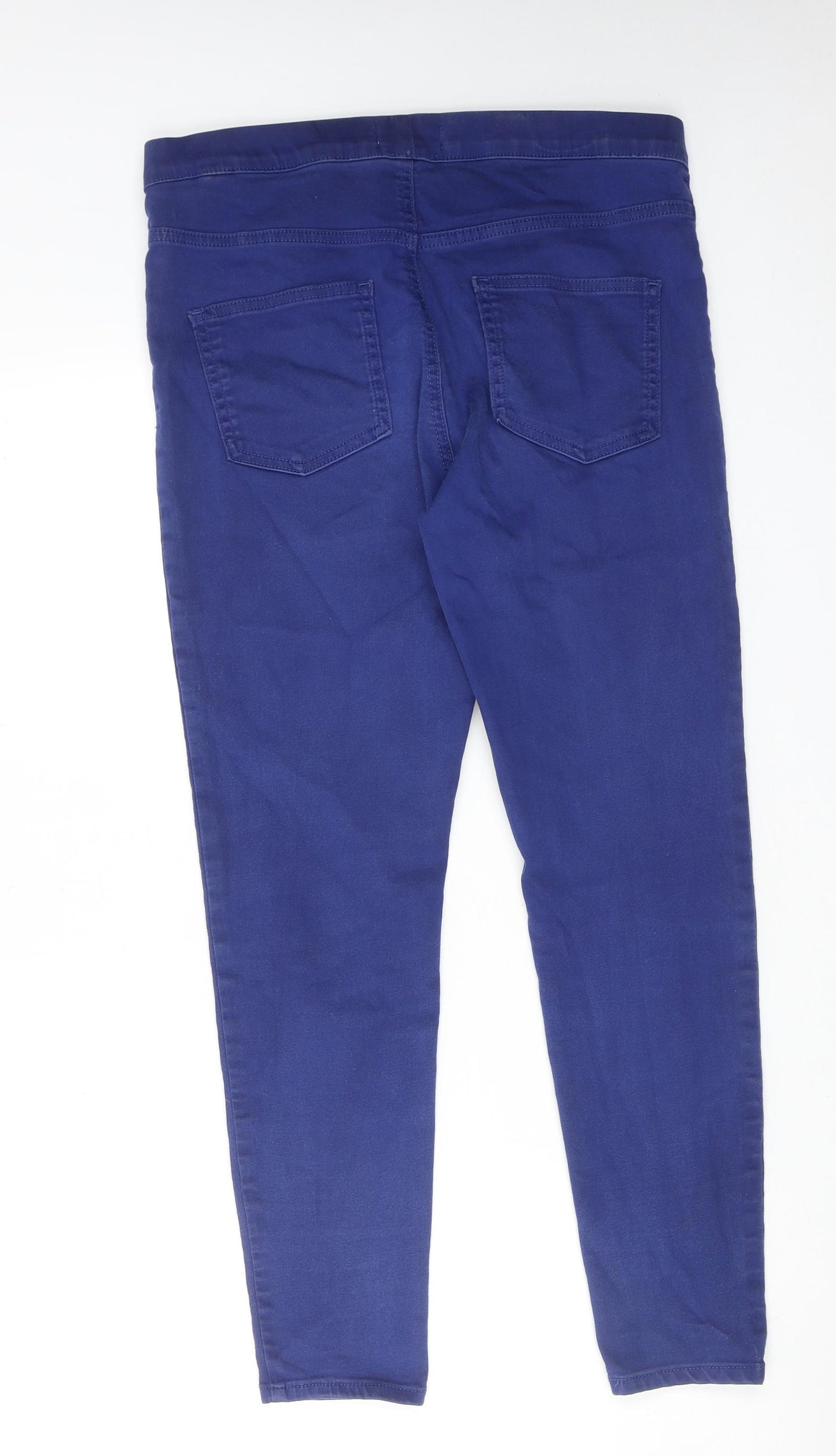Marks and Spencer Womens Blue Cotton Jegging Jeans Size 12 L26 in Regular