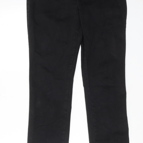 NEXT Womens Black Cotton Jegging Jeans Size 12 L30 in Regular