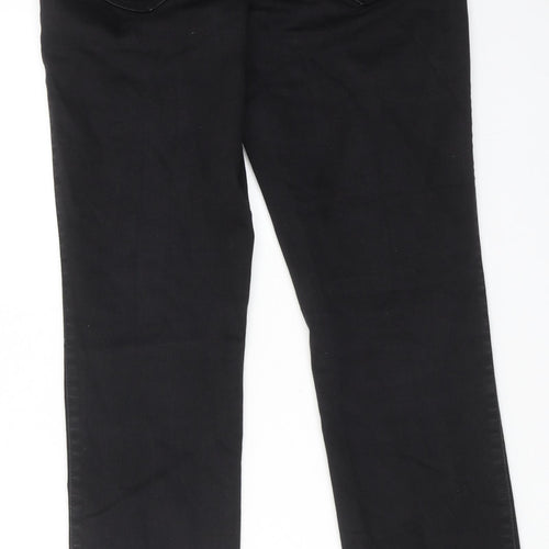 NEXT Womens Black Cotton Jegging Jeans Size 12 L30 in Regular