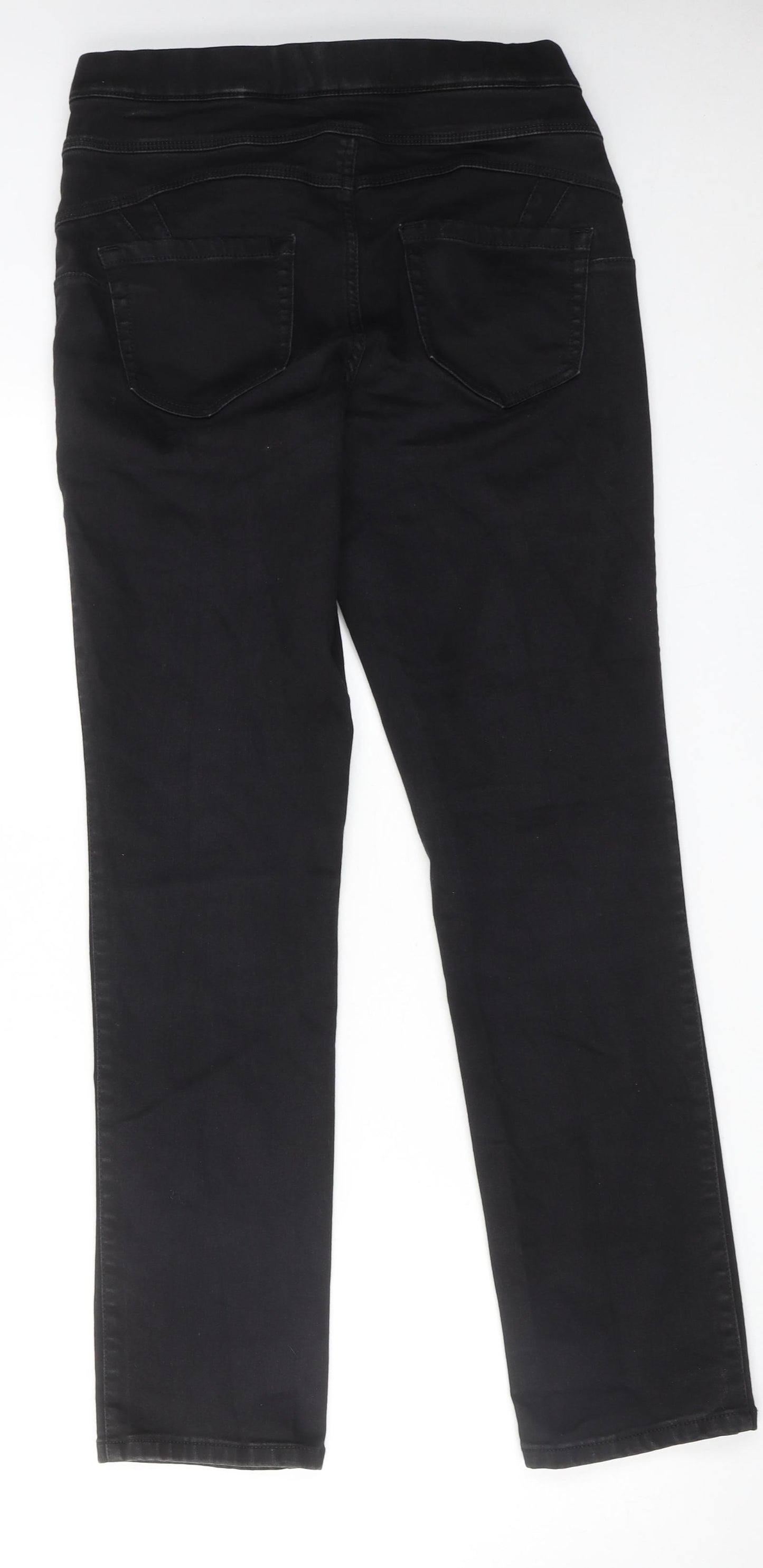 NEXT Womens Black Cotton Jegging Jeans Size 12 L30 in Regular