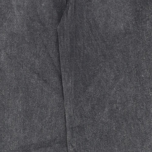 TU Womens Grey Cotton Mom Jeans Size 16 L32 in Regular Zip