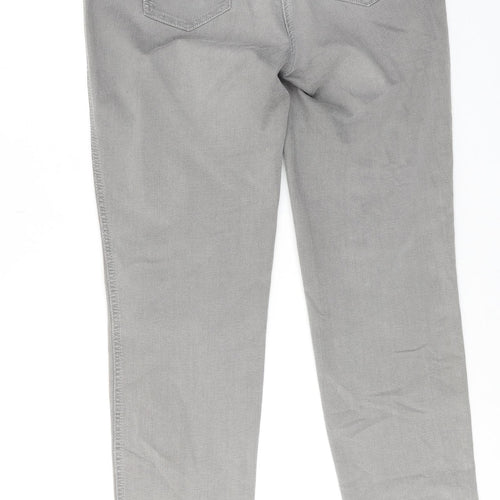 Basler Womens Grey Cotton Skinny Jeans Size 34 in L29 in Regular Zip