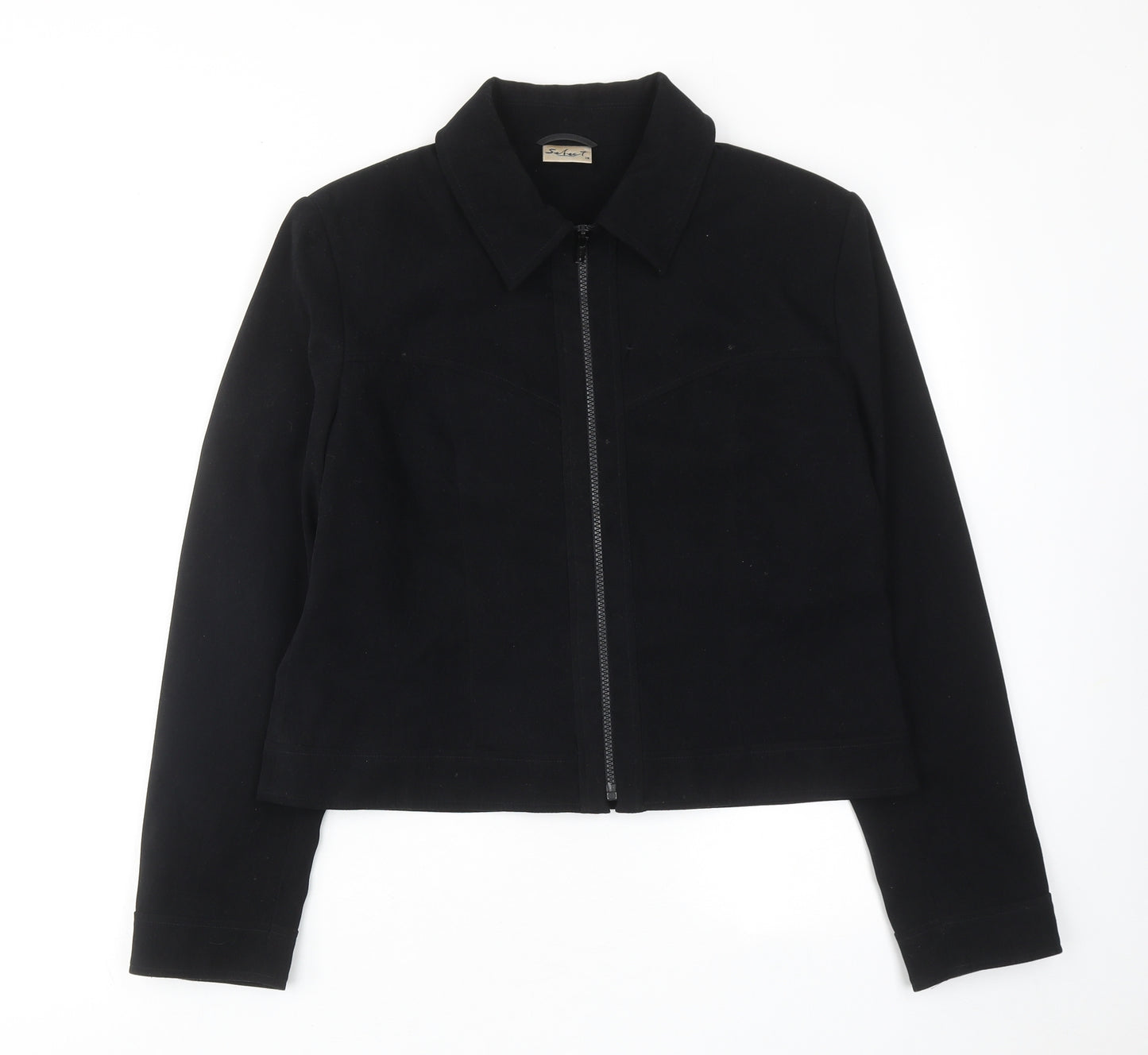 Select Womens Black Jacket Size 14 Zip