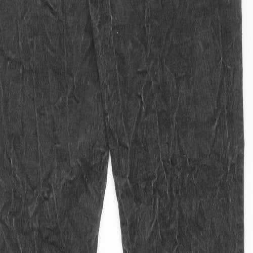 Seasalt Womens Green Cotton Trousers Size 8 L29 in Regular Zip
