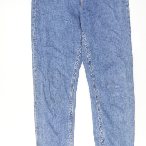 ASOS Womens Blue Cotton Tapered Jeans Size 28 in L30 in Regular Zip