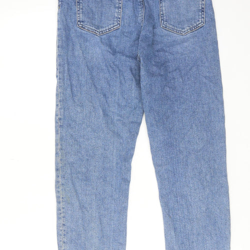ASOS Womens Blue Cotton Tapered Jeans Size 28 in L30 in Regular Zip