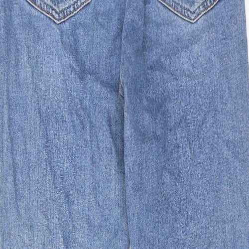 ASOS Womens Blue Cotton Tapered Jeans Size 28 in L30 in Regular Zip