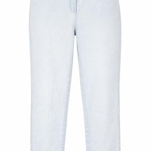 George Womens Blue Cotton Straight Jeans Size 12 L22 in Regular Zip