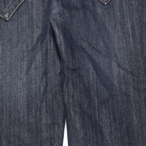 Denim & Co. Mens Blue Cotton Tapered Jeans Size 34 in L30 in Regular Button
