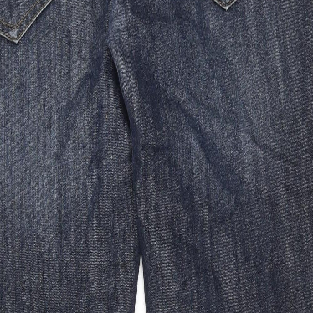 Denim & Co. Mens Blue Cotton Tapered Jeans Size 34 in L30 in Regular Button