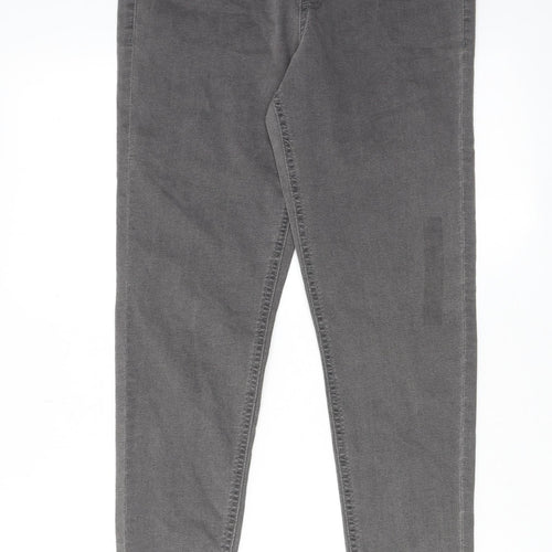 Marks and Spencer Womens Grey Cotton Jegging Jeans Size 10 L27 in Regular