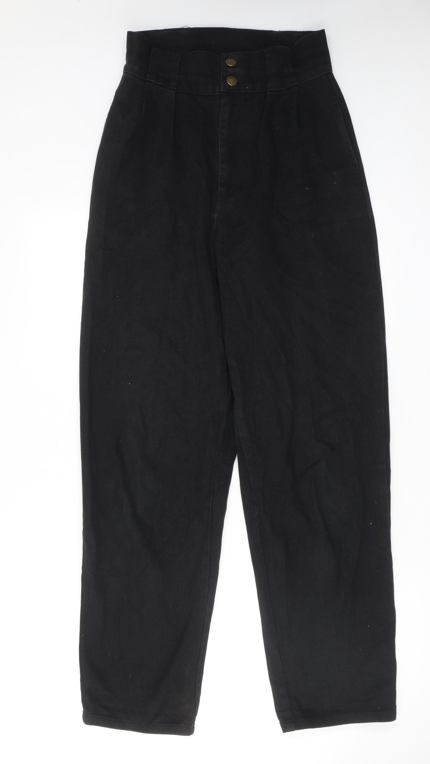 Lucy & Yak Womens Black Cotton Straight Jeans Size 26 in L30 in Regular Zip