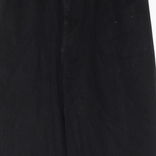 Lucy & Yak Womens Black Cotton Straight Jeans Size 26 in L30 in Regular Zip
