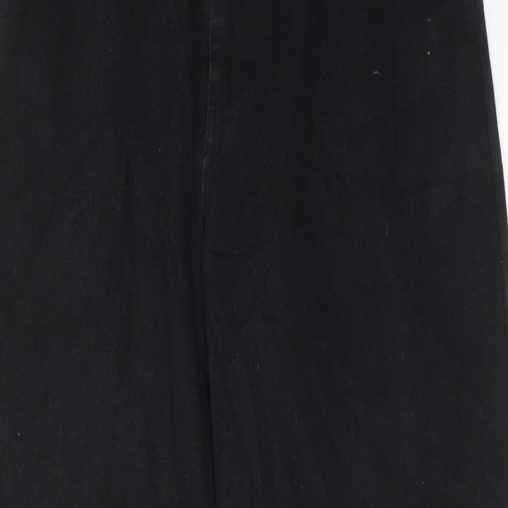 Lucy & Yak Womens Black Cotton Straight Jeans Size 26 in L30 in Regular Zip