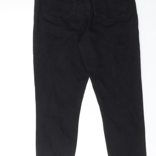Denim & Co. Womens Black Cotton Skinny Jeans Size 14 L25 in Regular Zip