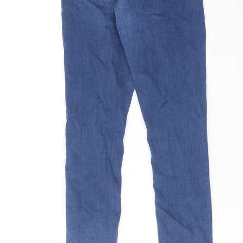 Topshop Womens Blue Cotton Skinny Jeans Size 26 in L30 in Regular Zip