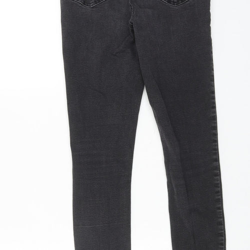 Denim & Co. Womens Black Cotton Skinny Jeans Size 10 L25 in Regular Zip