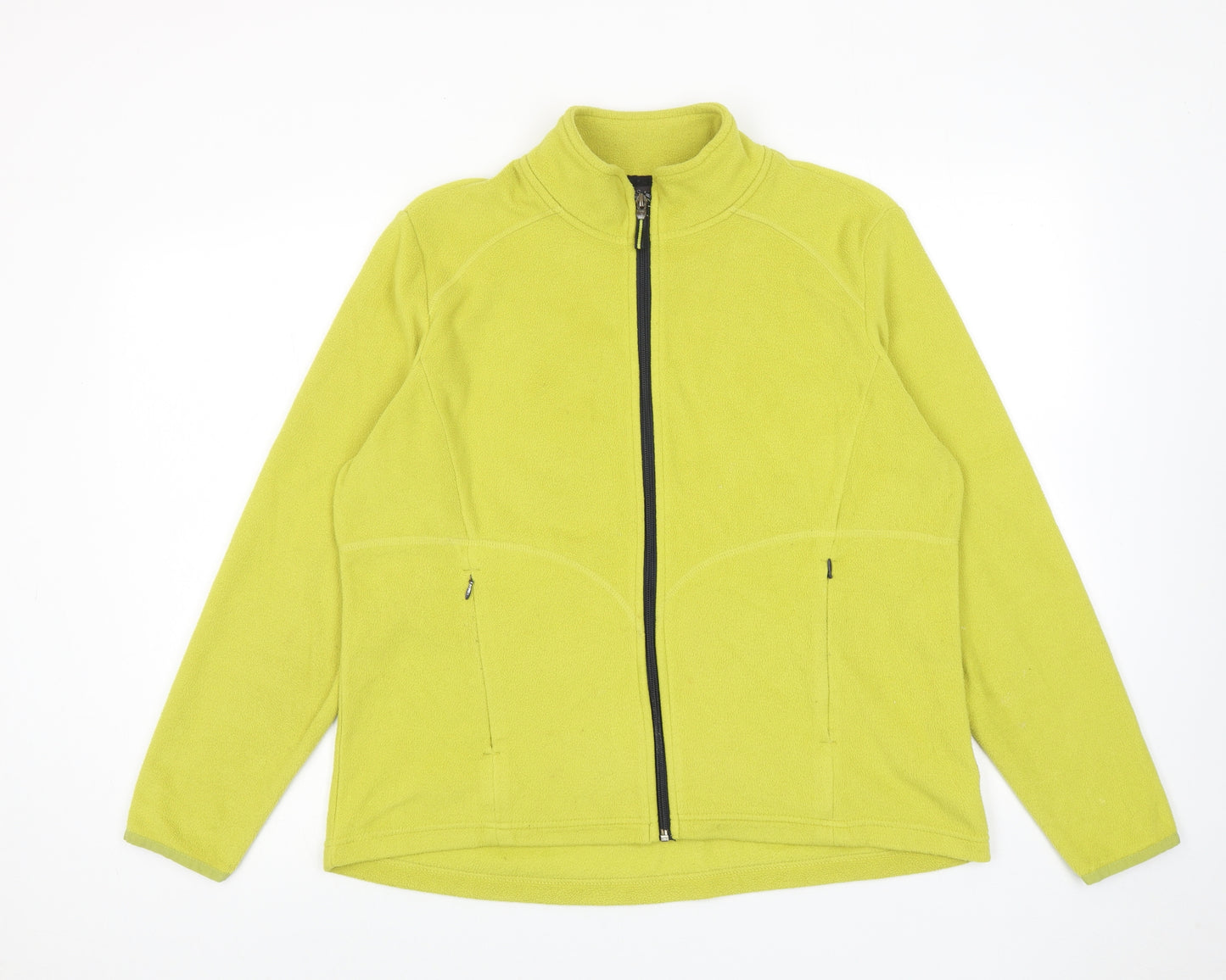 Marks and Spencer Womens Green Jacket Size 18 Zip