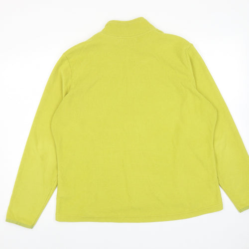 Marks and Spencer Womens Green Jacket Size 18 Zip