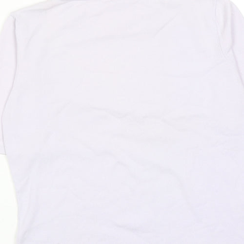Country Casuals Womens Purple Viscose Basic Blouse Size M Round Neck