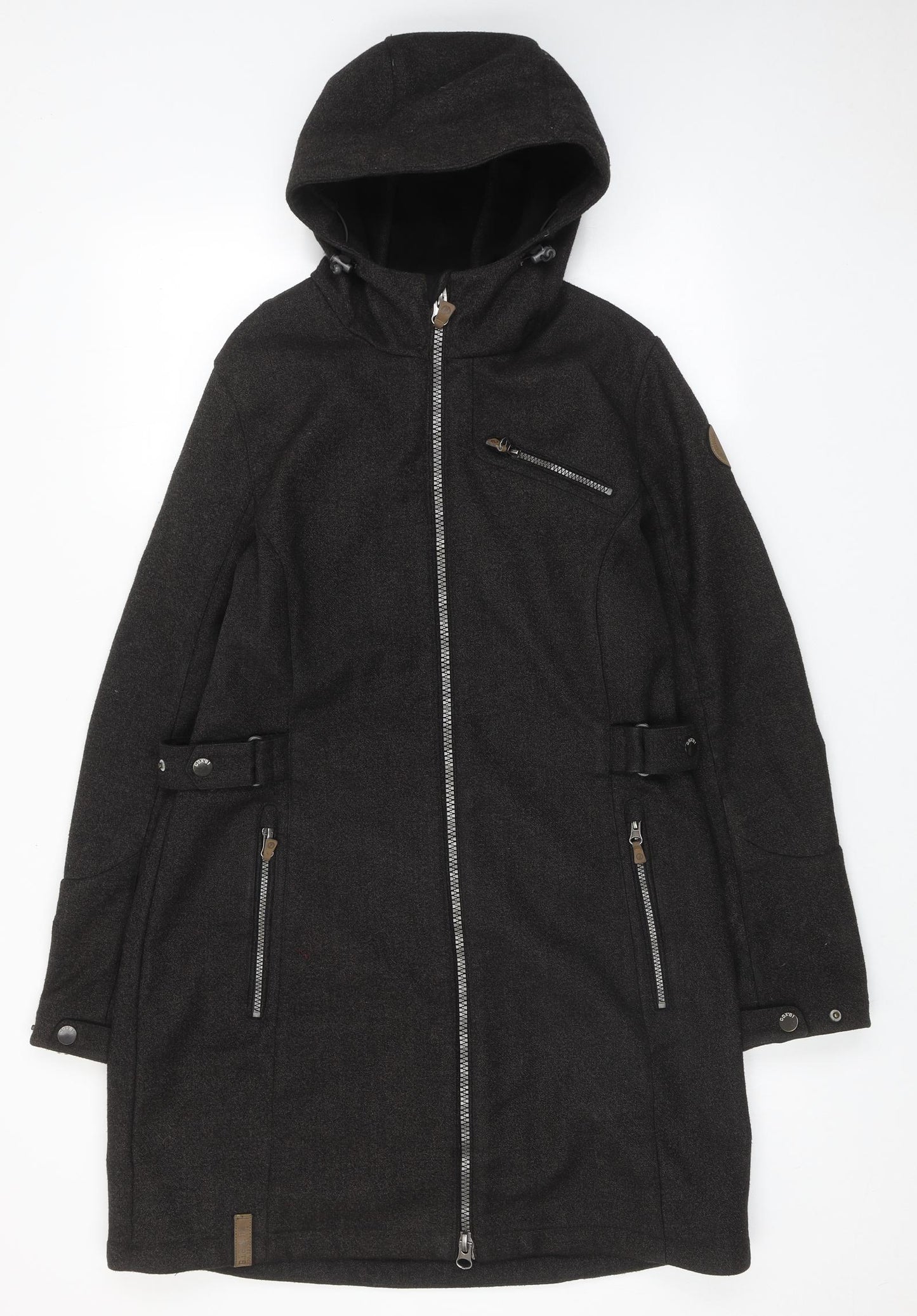 Killtec Womens Grey Parka Coat Size 12 Zip