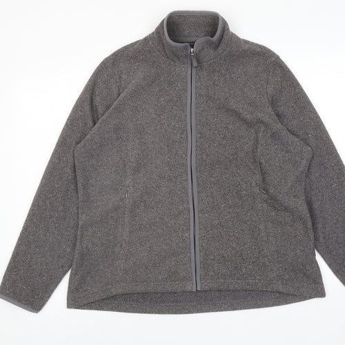 Marks and Spencer Womens Grey Jacket Size 20 Zip