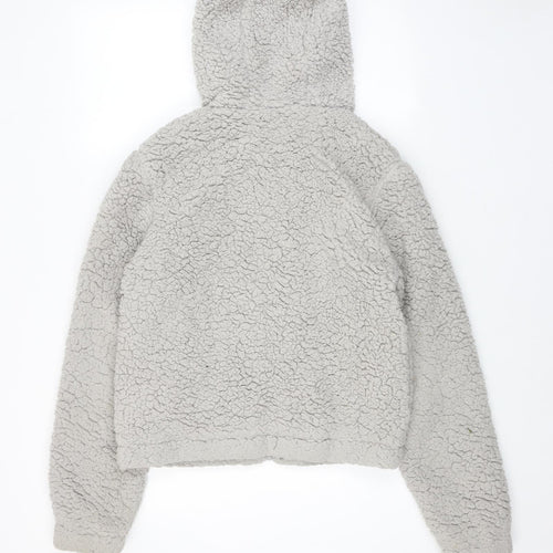 New Look Girls Grey Jacket Size 14-15 Years Zip