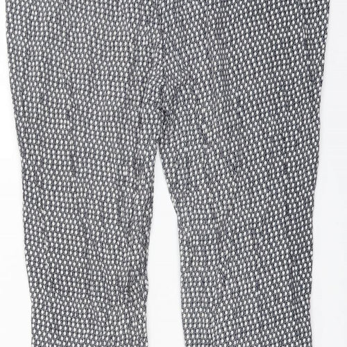 Gap Womens Blue Geometric Viscose Trousers Size S L23 in Regular Drawstring