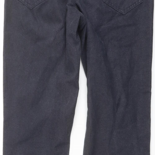 RJR.John Rocha Mens Grey Cotton Straight Jeans Size 32 in L30 in Regular Button