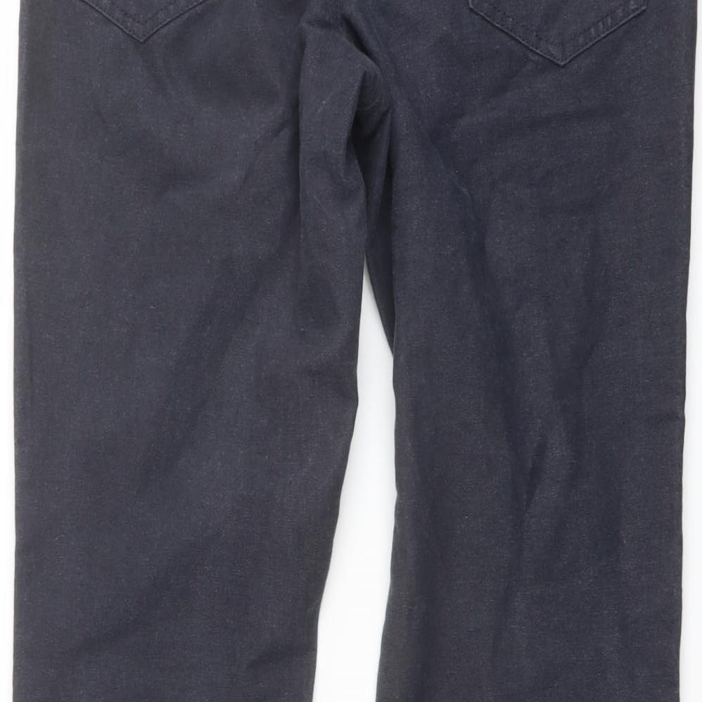 RJR.John Rocha Mens Grey Cotton Straight Jeans Size 32 in L30 in Regular Button