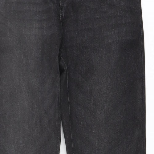 NEXT Boys Grey Cotton Straight Jeans Size 11 Years Regular Button
