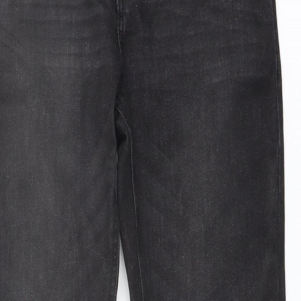 NEXT Boys Grey Cotton Straight Jeans Size 11 Years Regular Button