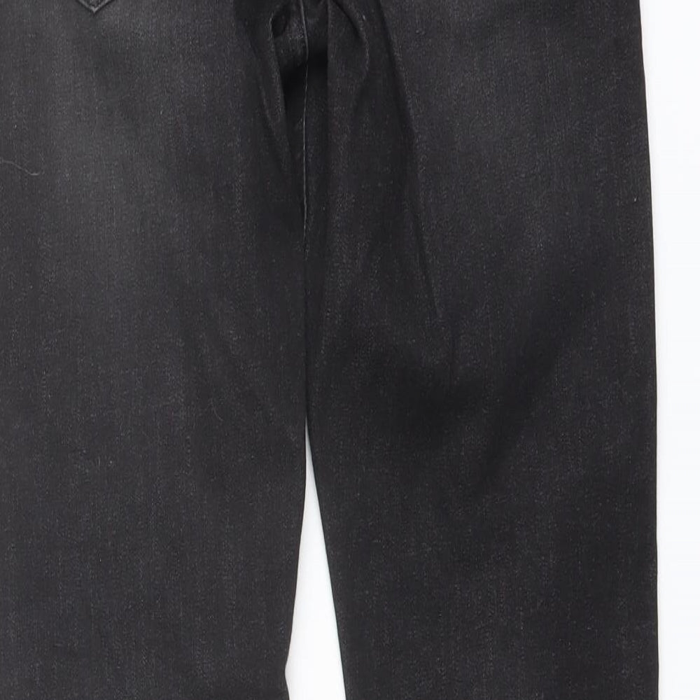 NEXT Boys Grey Cotton Straight Jeans Size 11 Years Regular Button