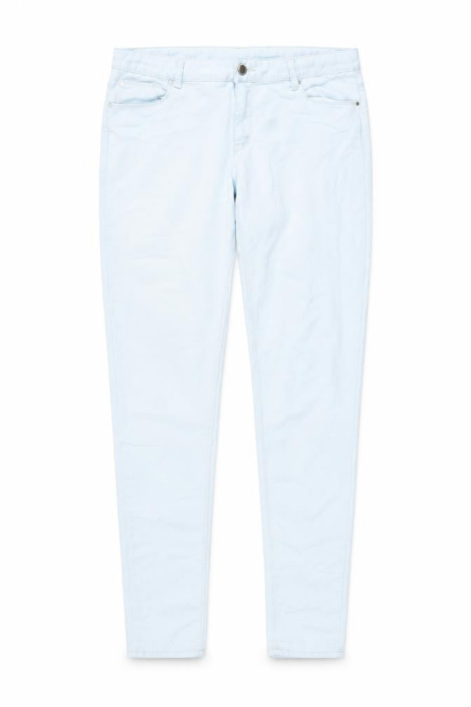 Denim & Co. Womens Blue Cotton Skinny Jeans Size 12 L32 in Regular Button